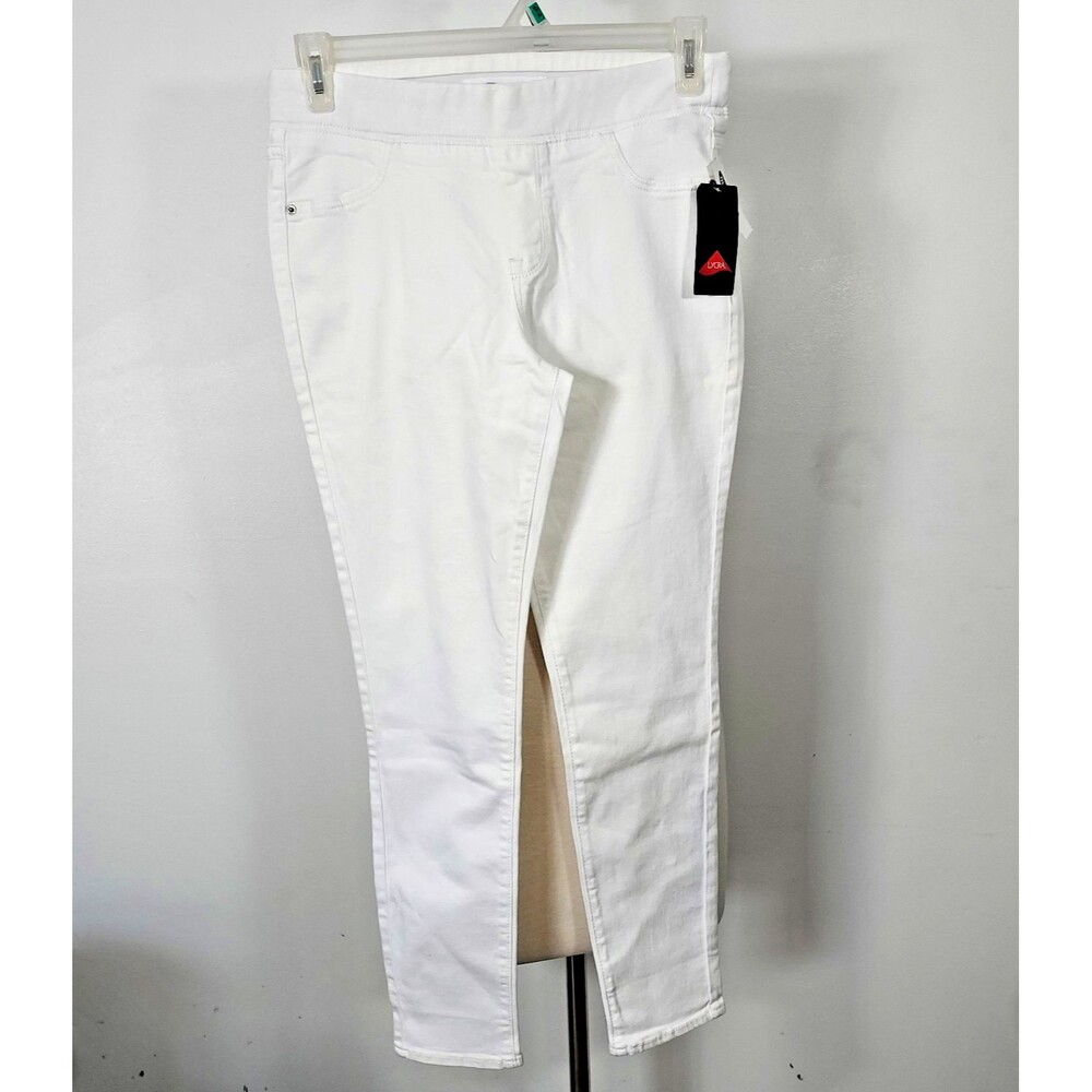 Old Navy Rockstar Jeggings Women 10 White Pull On Skinny Stretch Denim Pants NWT